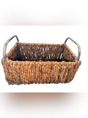 Woven Seagrass Rectangular Storage Basket